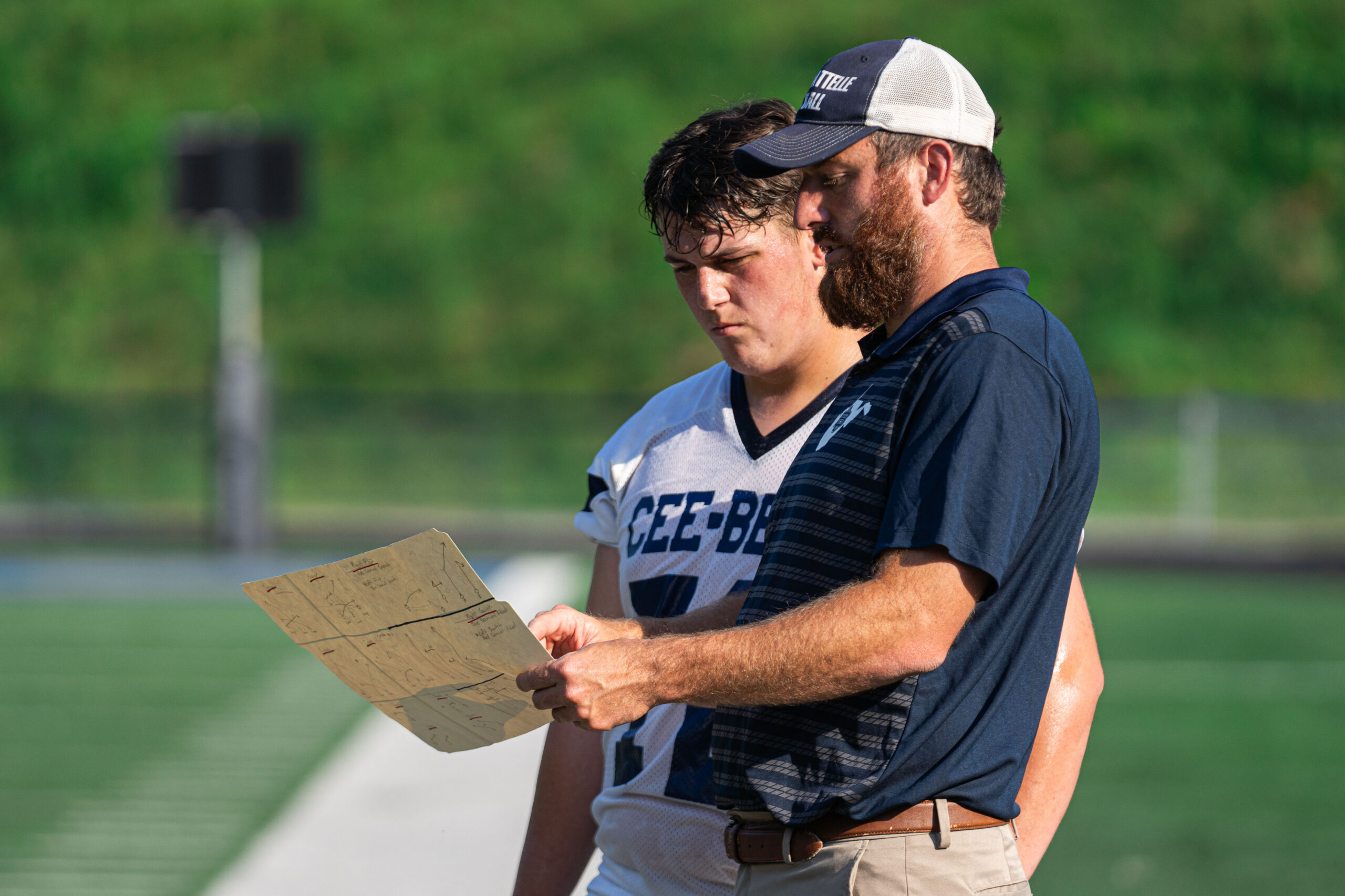 Aaron LaPoe gets first taste in being C-B's football coach at 7-on-7 competition